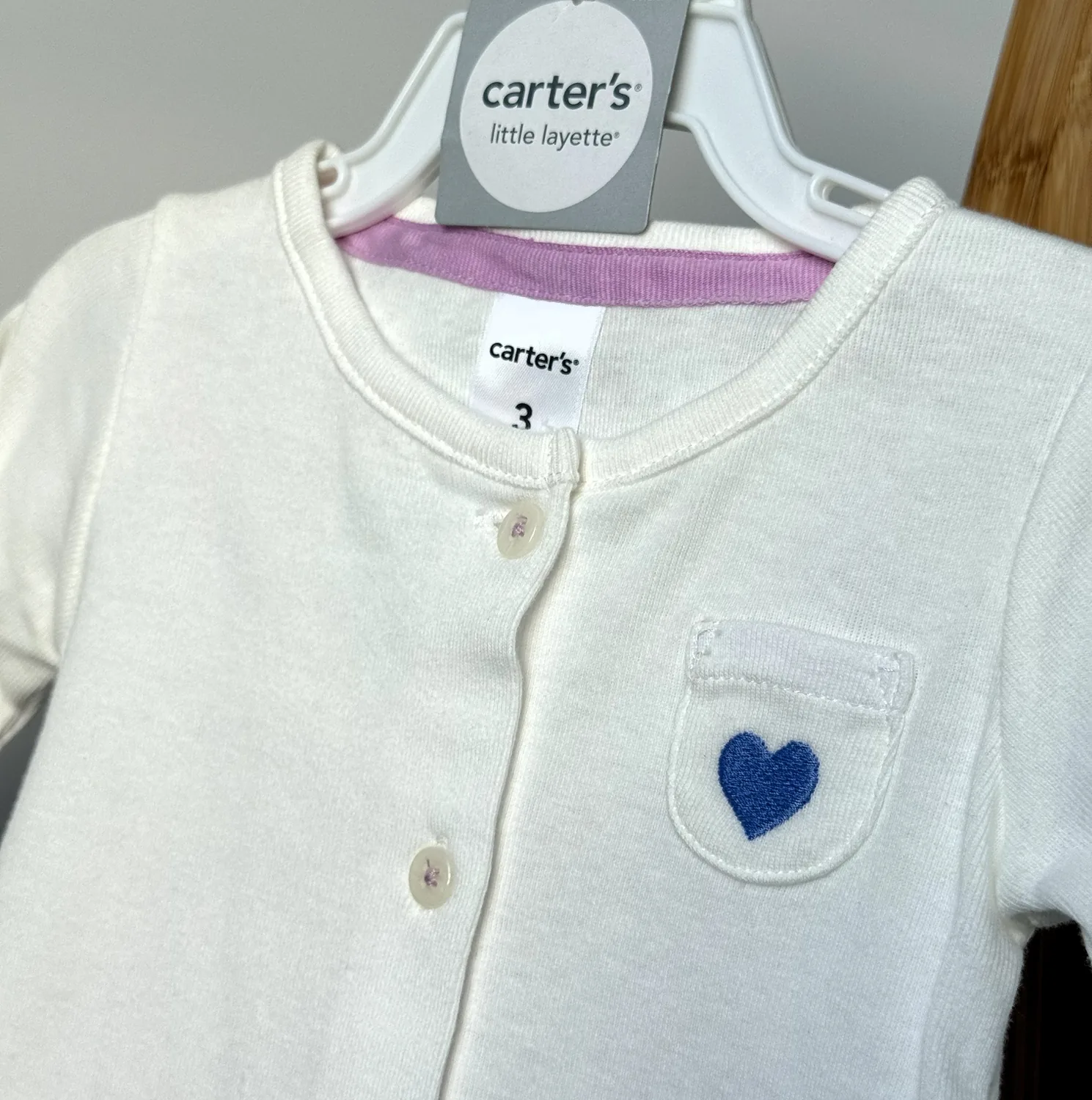 Комплект 2в1 кардиган+пісочник (ромпер) від Carter's - Зображення 3