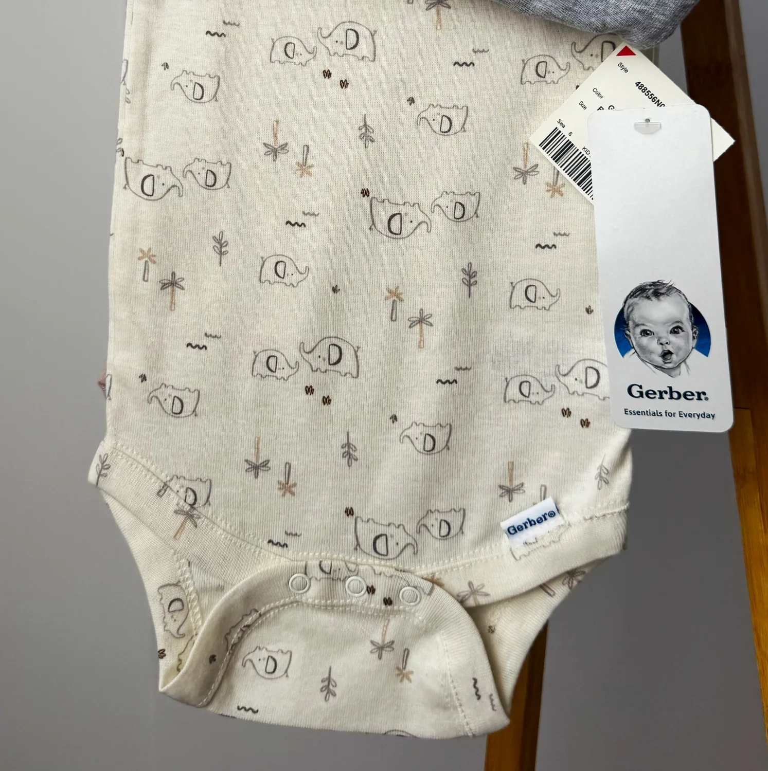 Комплект з трьох боді на короткий рукав від Gerber - Зображення 3