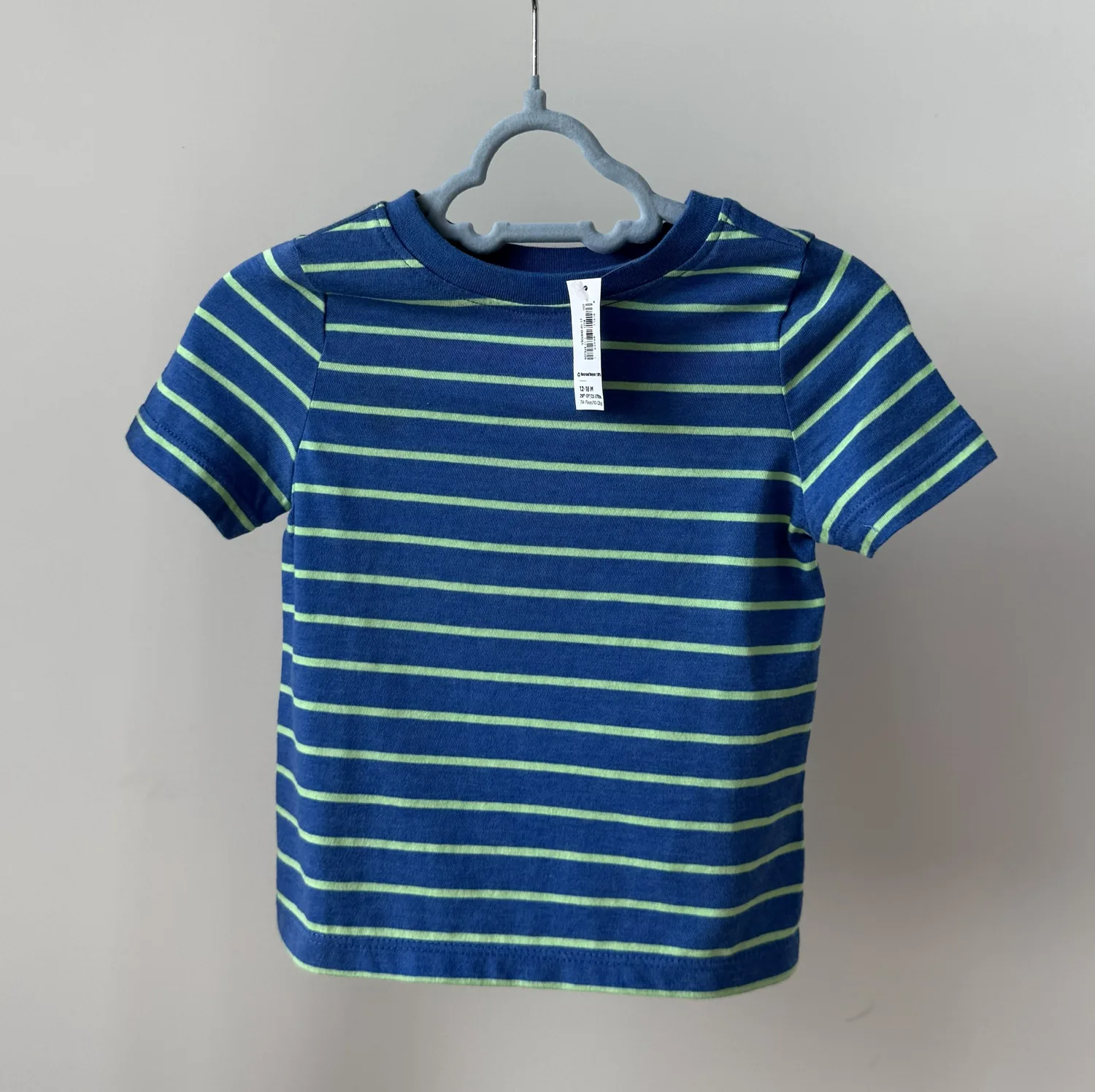 Футболка блакитна в жовту смужку від Old Navy